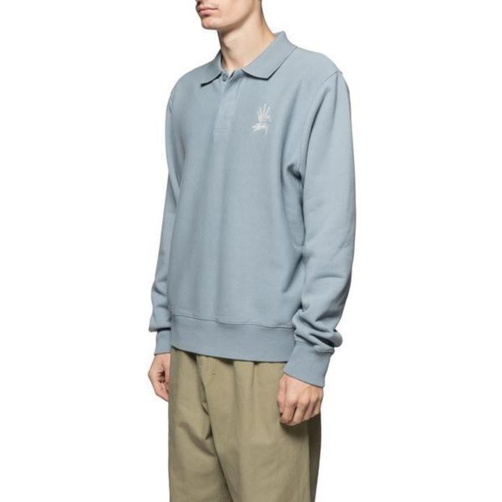 Stussy blue polo sweatshirt (sold out everywhere)